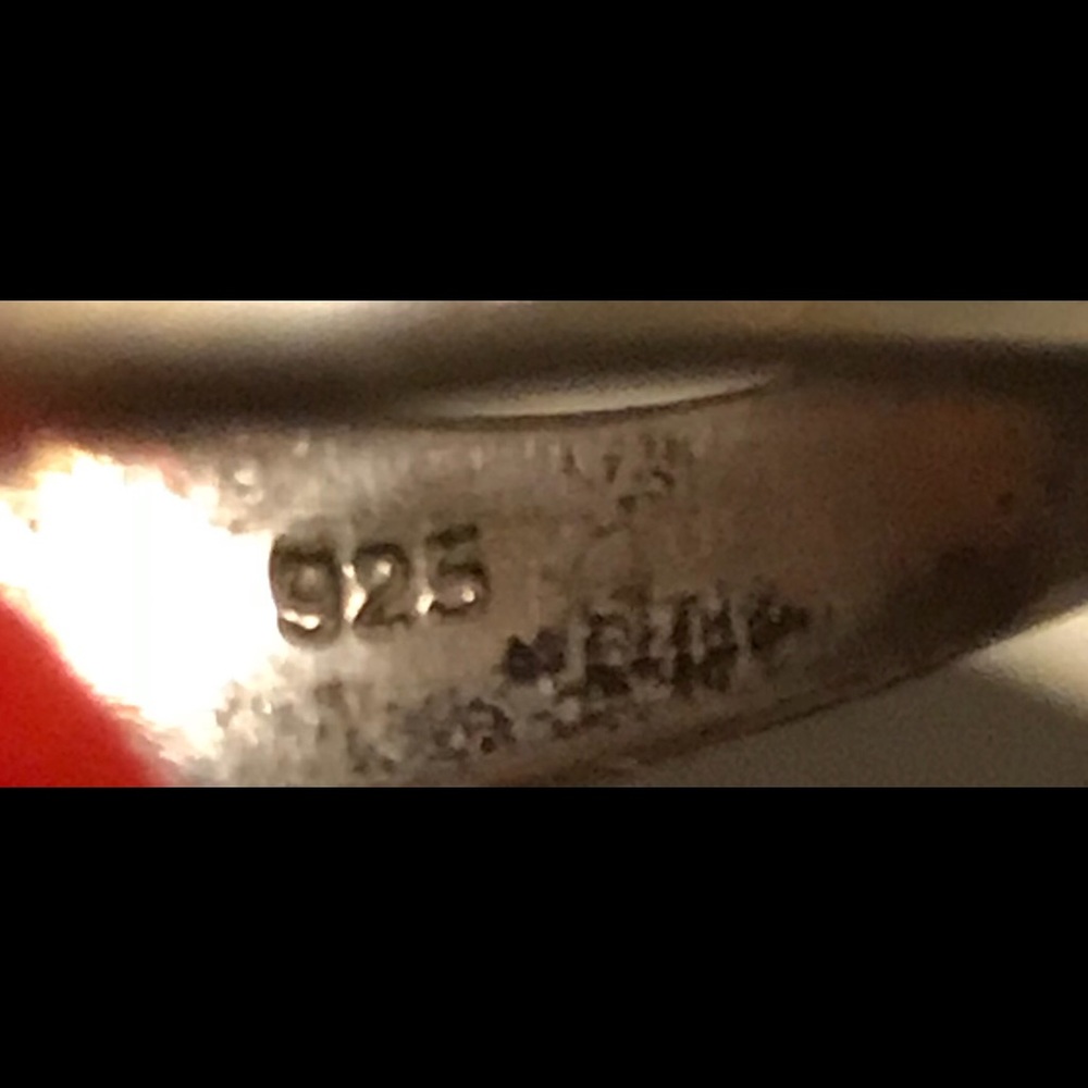 Sterling Silver Monogram Ring - image 2